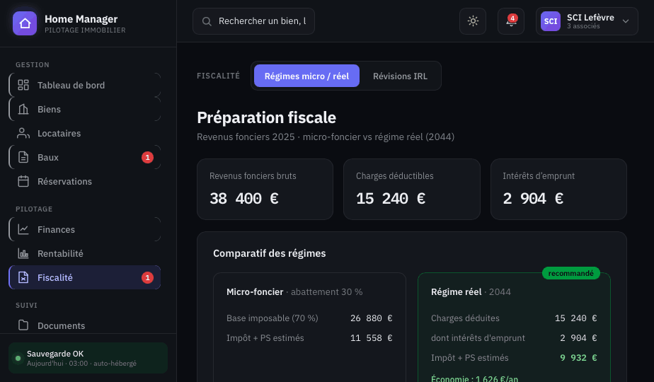 Fiscalité Dwelly. Comparaison micro-foncier / régime réel.